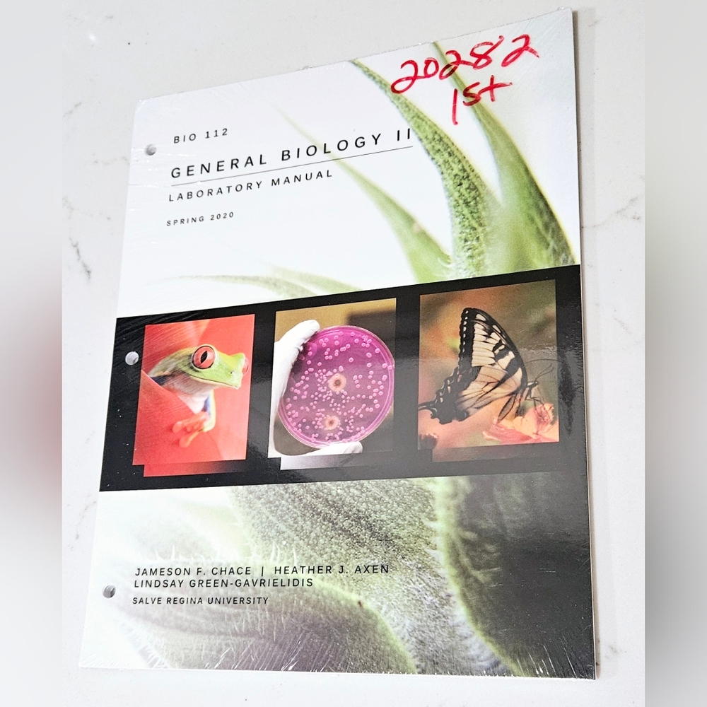 BOGO General Biology II Laboratory Manual BIO 112 Paperback Textbook